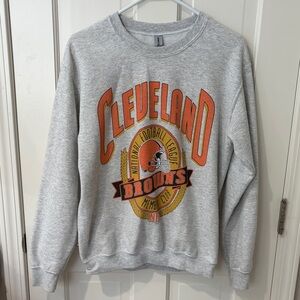 Gray Cleveland Browns NFL Sweatshirt